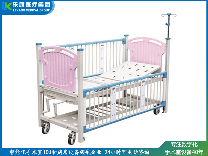 [ch-a19]栅栏式豪华双摇儿童护理床